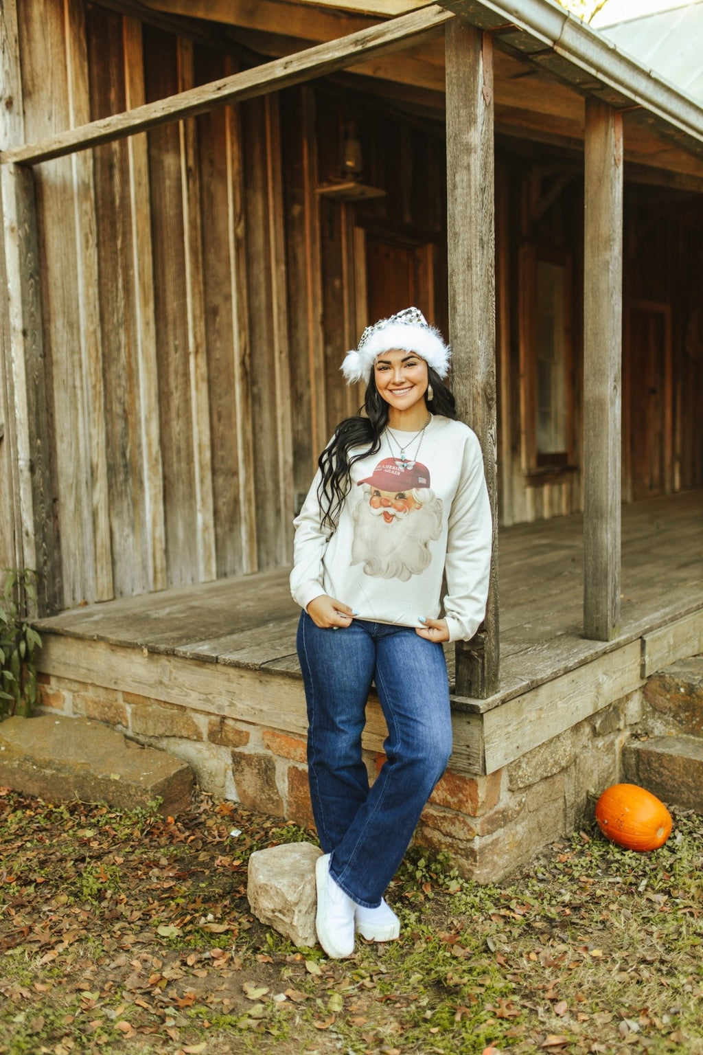 MAGA Santa Graphic Sweatshirt - Rooted & Reckless Co.