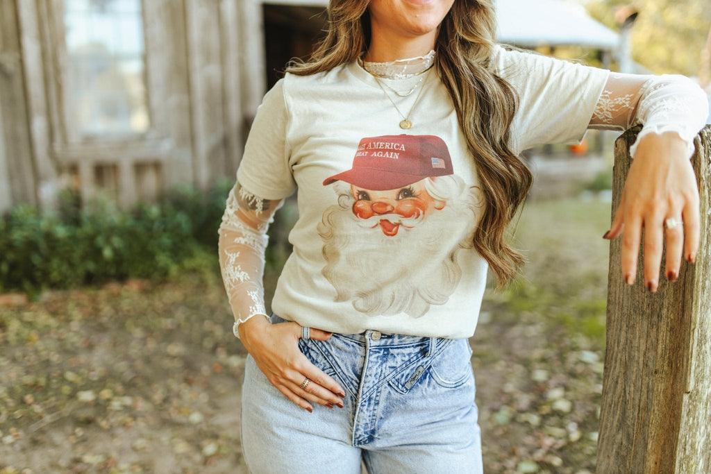 MAGA Santa Graphic Tee - Rooted & Reckless Co.