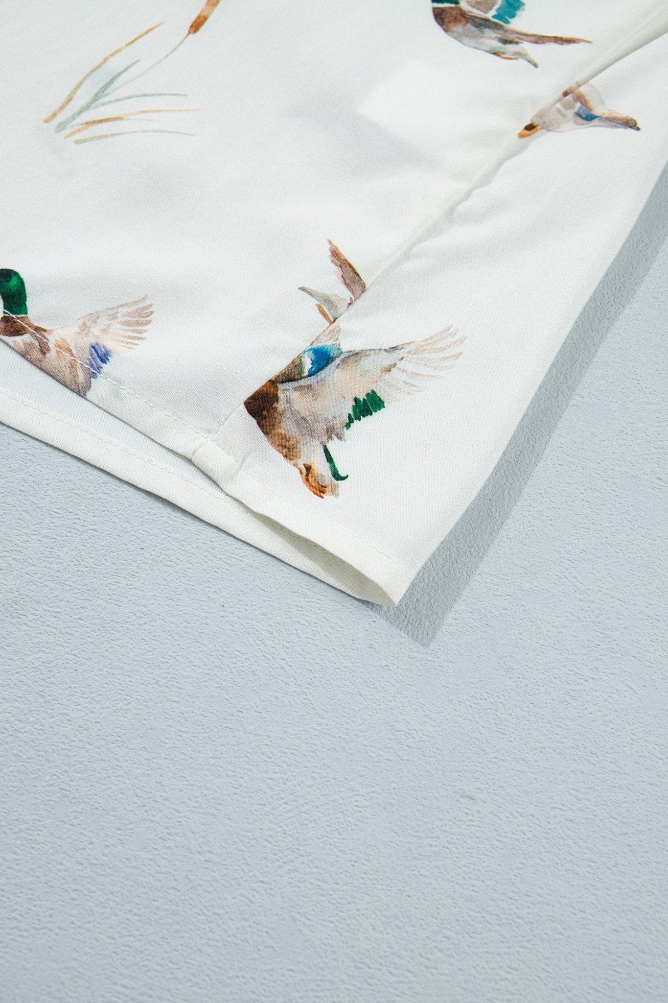 Mallard Button Flap Pocket Collared Blouse - Rooted & Reckless Co.