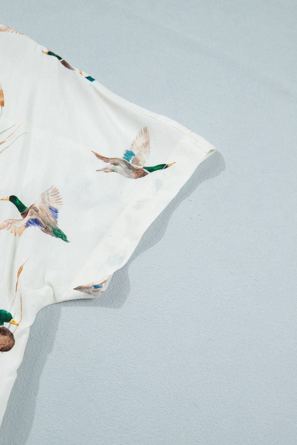 Mallard Button Flap Pocket Collared Blouse - Rooted & Reckless Co.