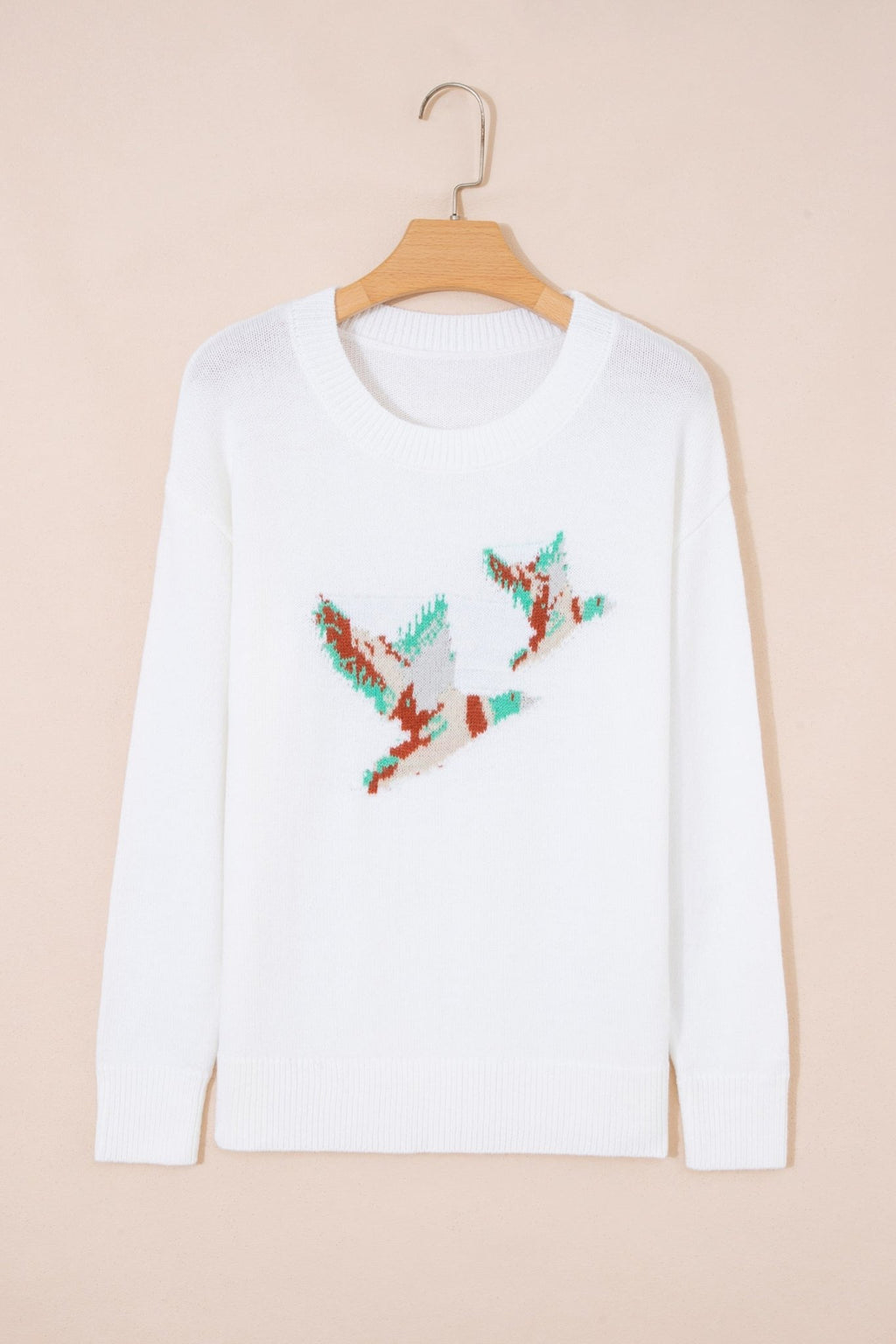 Mallard Drop Shoulder Long Sleeve Pullover Sweater - Rooted & Reckless Co.