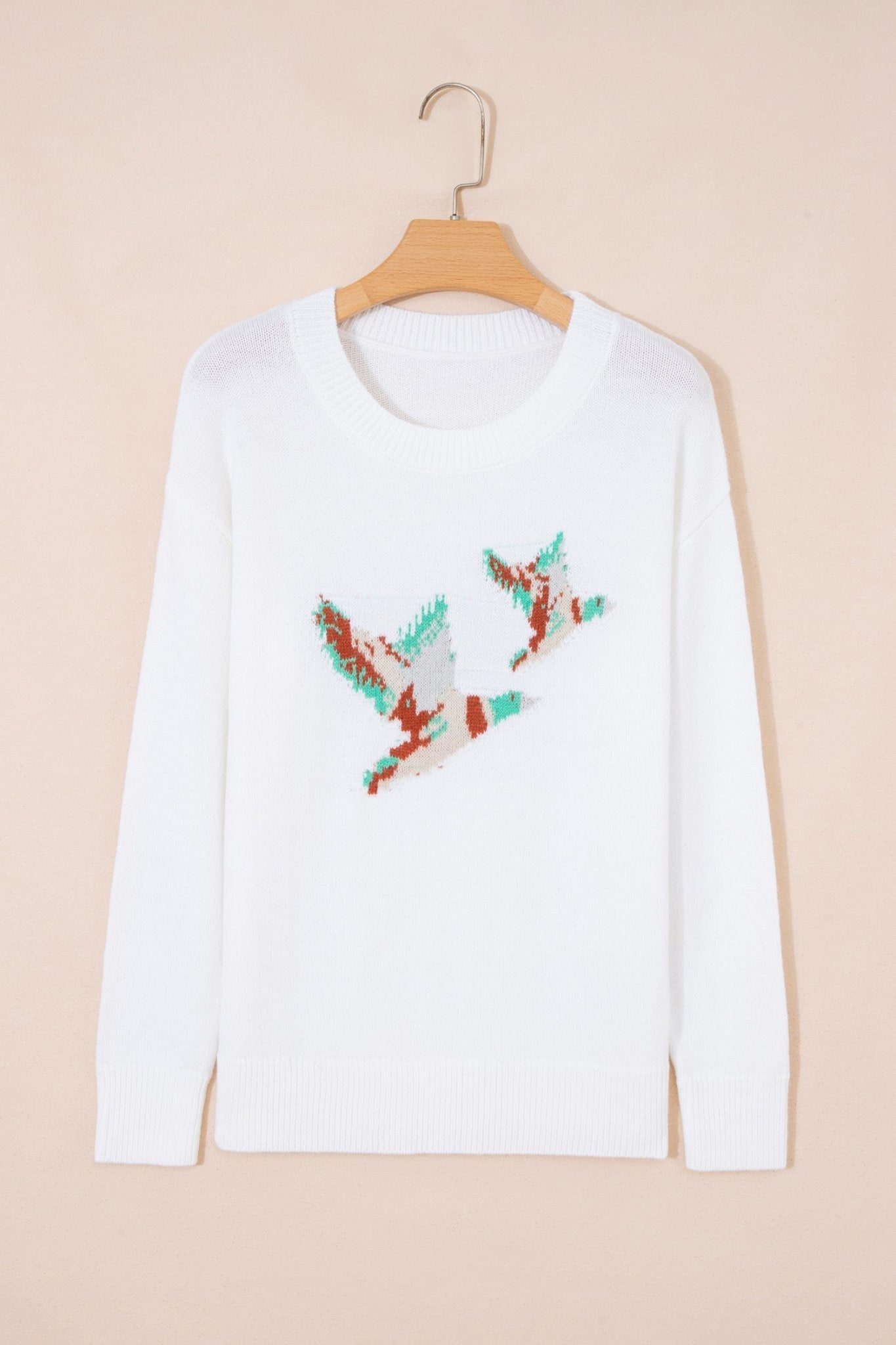 Mallard Drop Shoulder Long Sleeve Pullover Sweater - Rooted & Reckless Co.