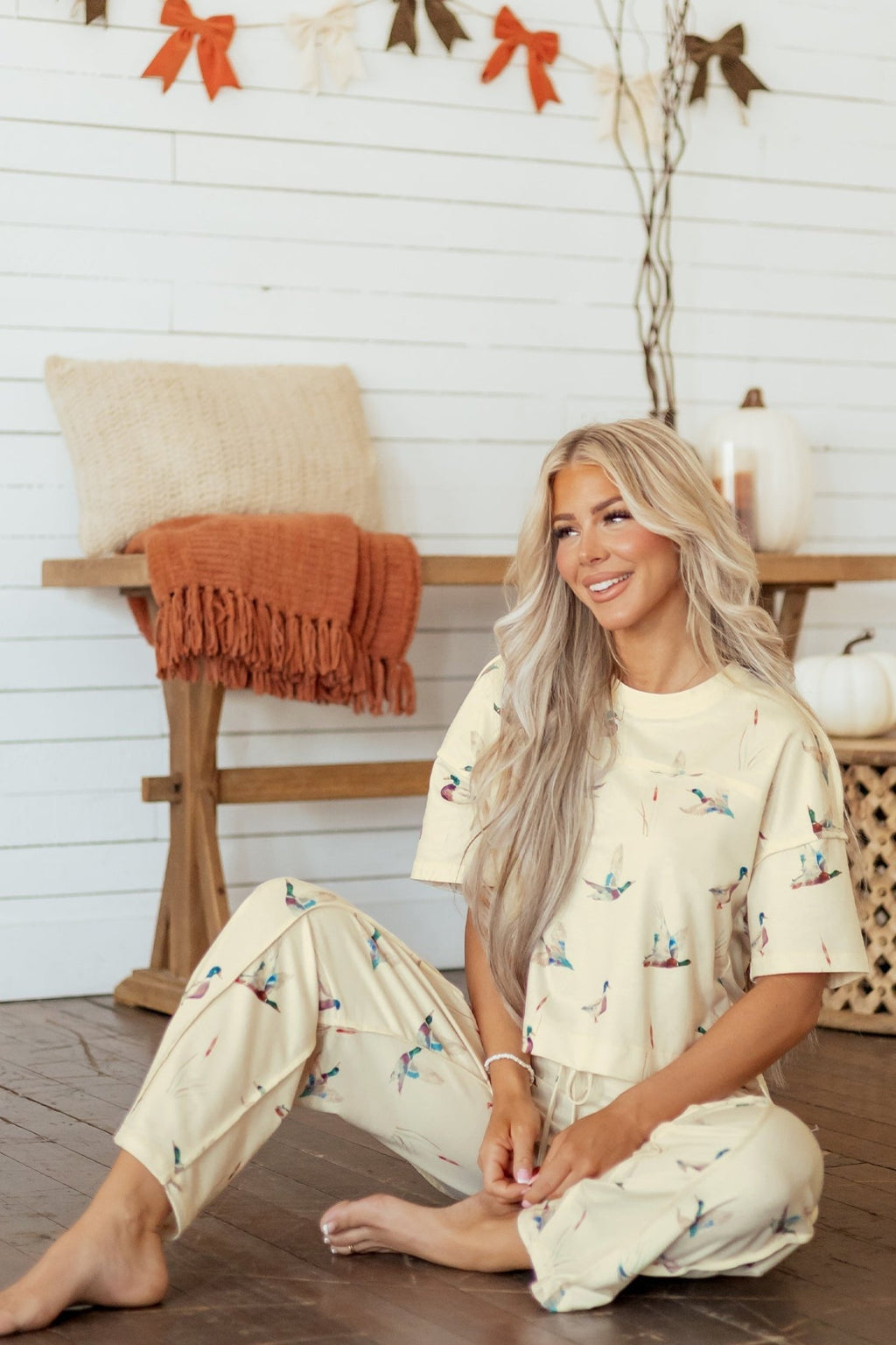 Mallard Duck Short Sleeve Top & Pants Set - Rooted & Reckless Co.