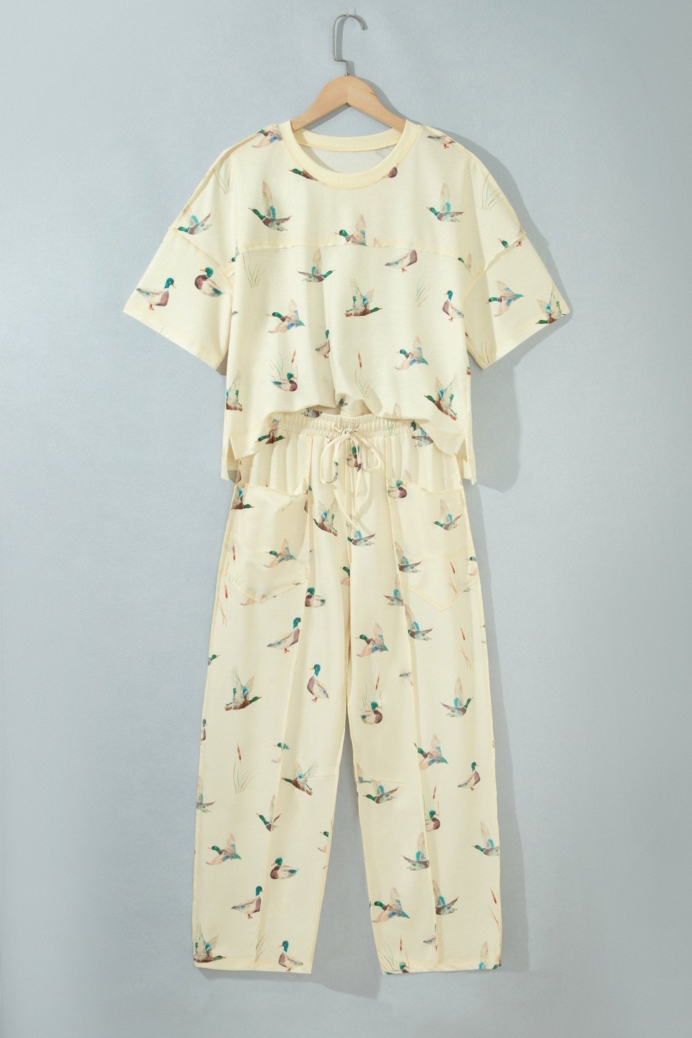 Mallard Duck Short Sleeve Top & Pants Set - Rooted & Reckless Co.