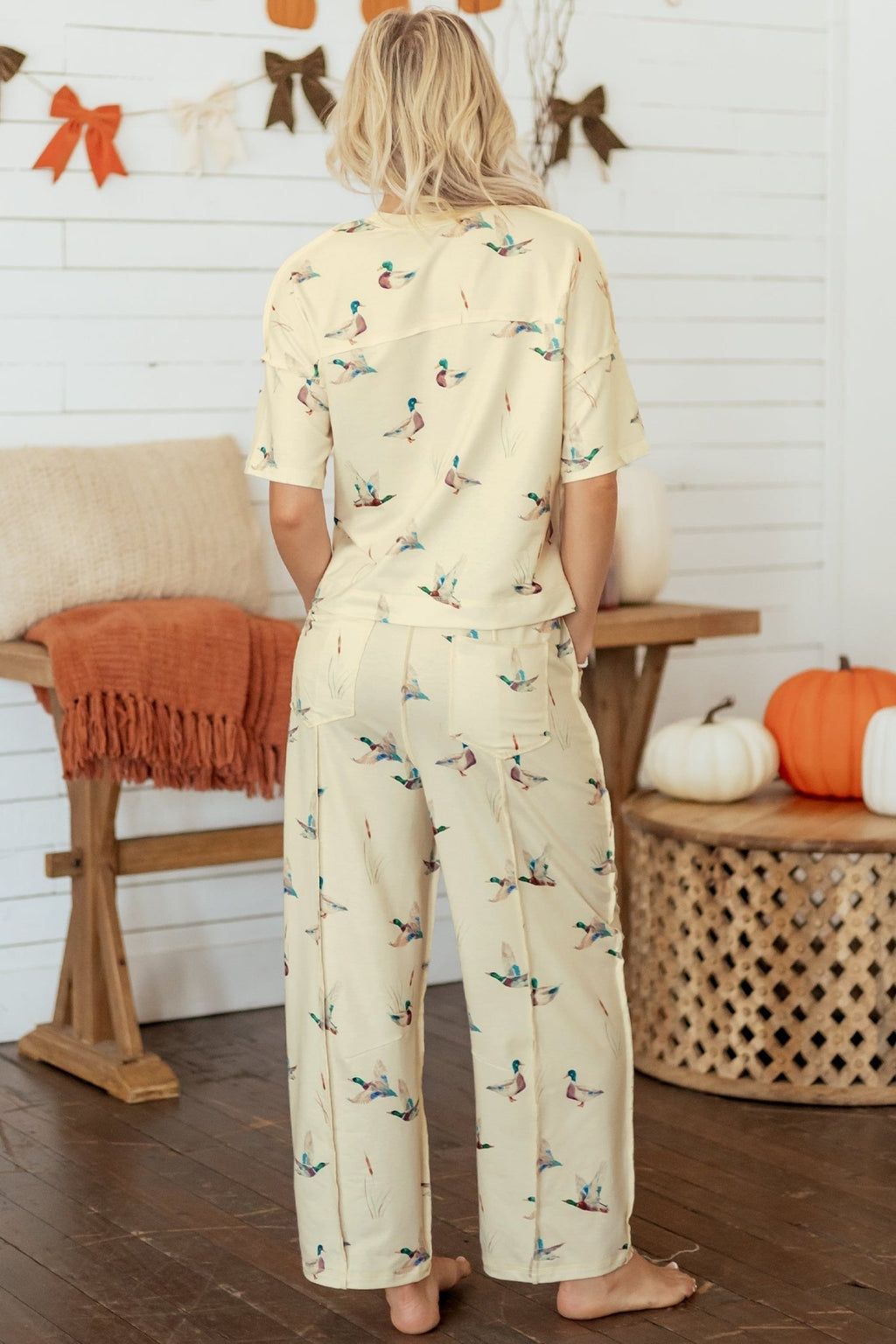 Mallard Duck Short Sleeve Top & Pants Set - Rooted & Reckless Co.