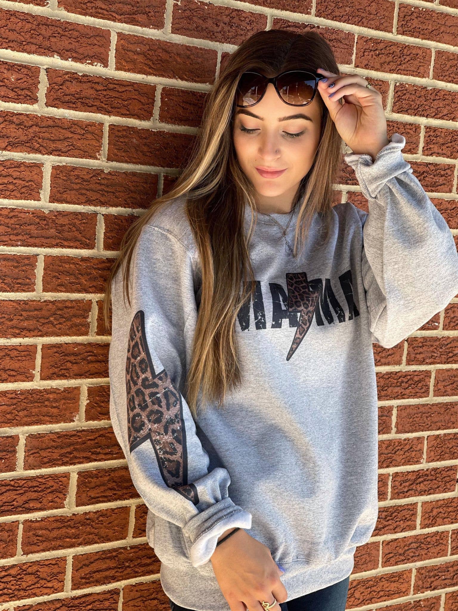 Mama Lightning Sweatshirt - Rooted & Reckless Co.