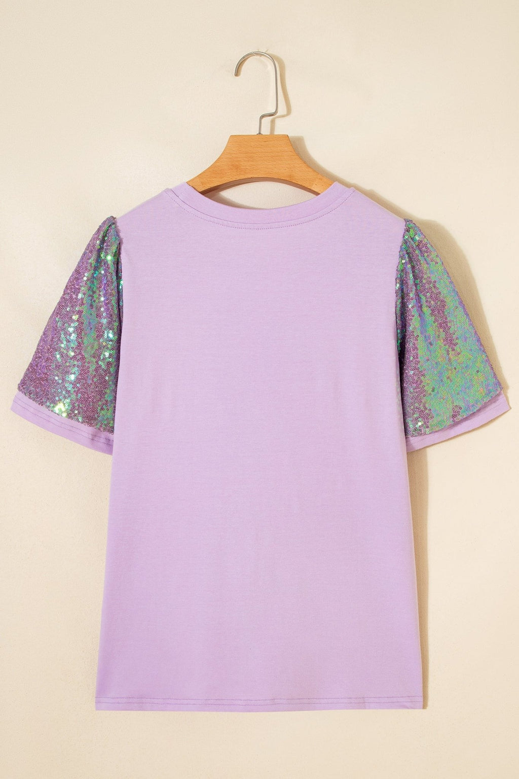 Mardi Gras Sequin Graphic Patchwork T-Shirt - Rooted & Reckless Co.
