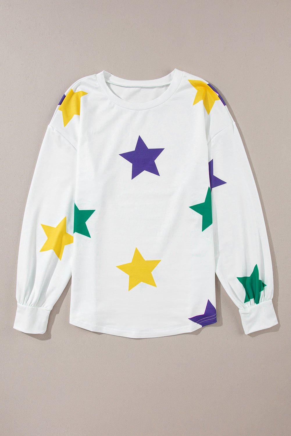 Mardi Gras Star Long Sleeve Top - Rooted & Reckless Co.