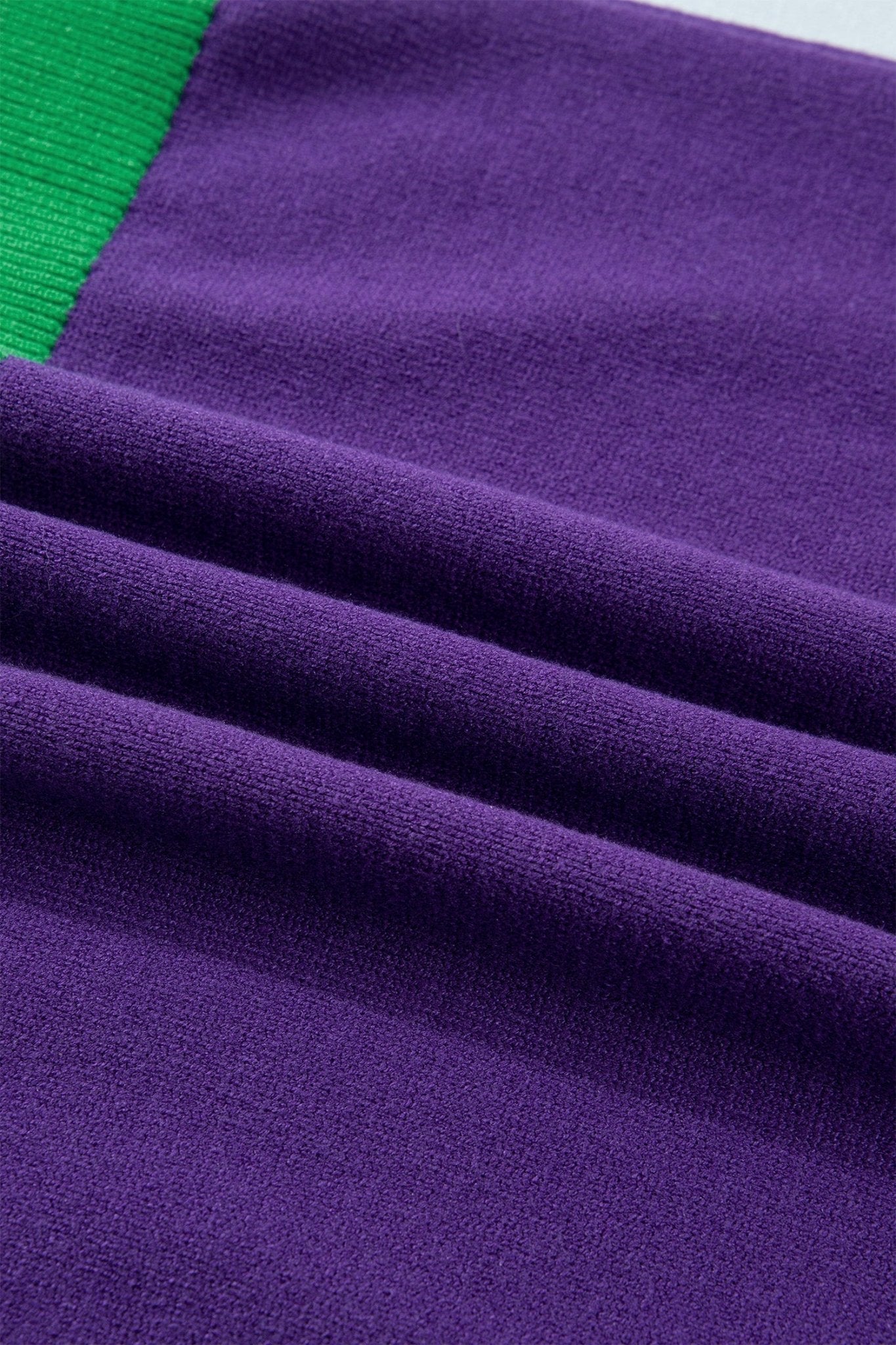 Mardi Gras Tinsel Embroidered Short Sleeve Sweater - Rooted & Reckless Co.