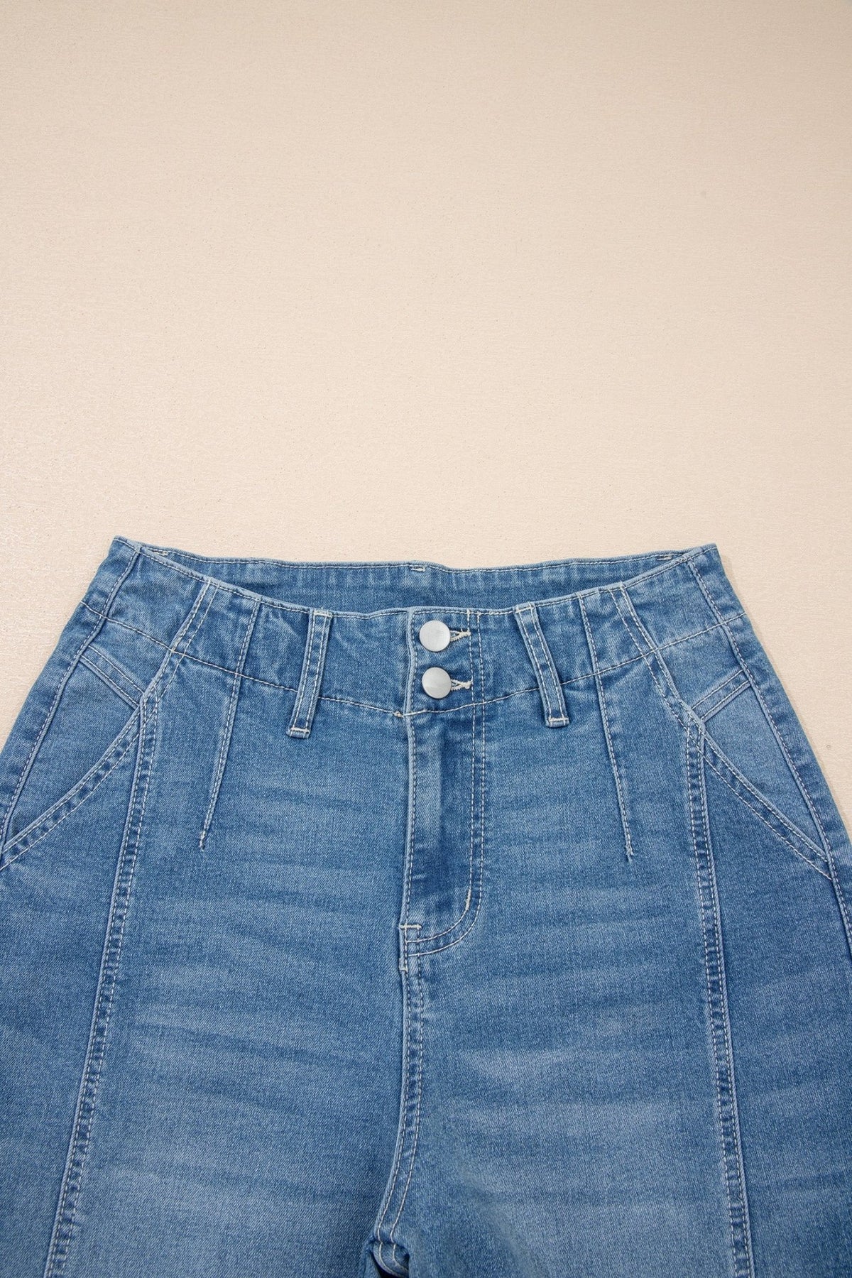 Medium Wash Denim High Waist Barrel Leg Jeans - Rooted & Reckless Co.