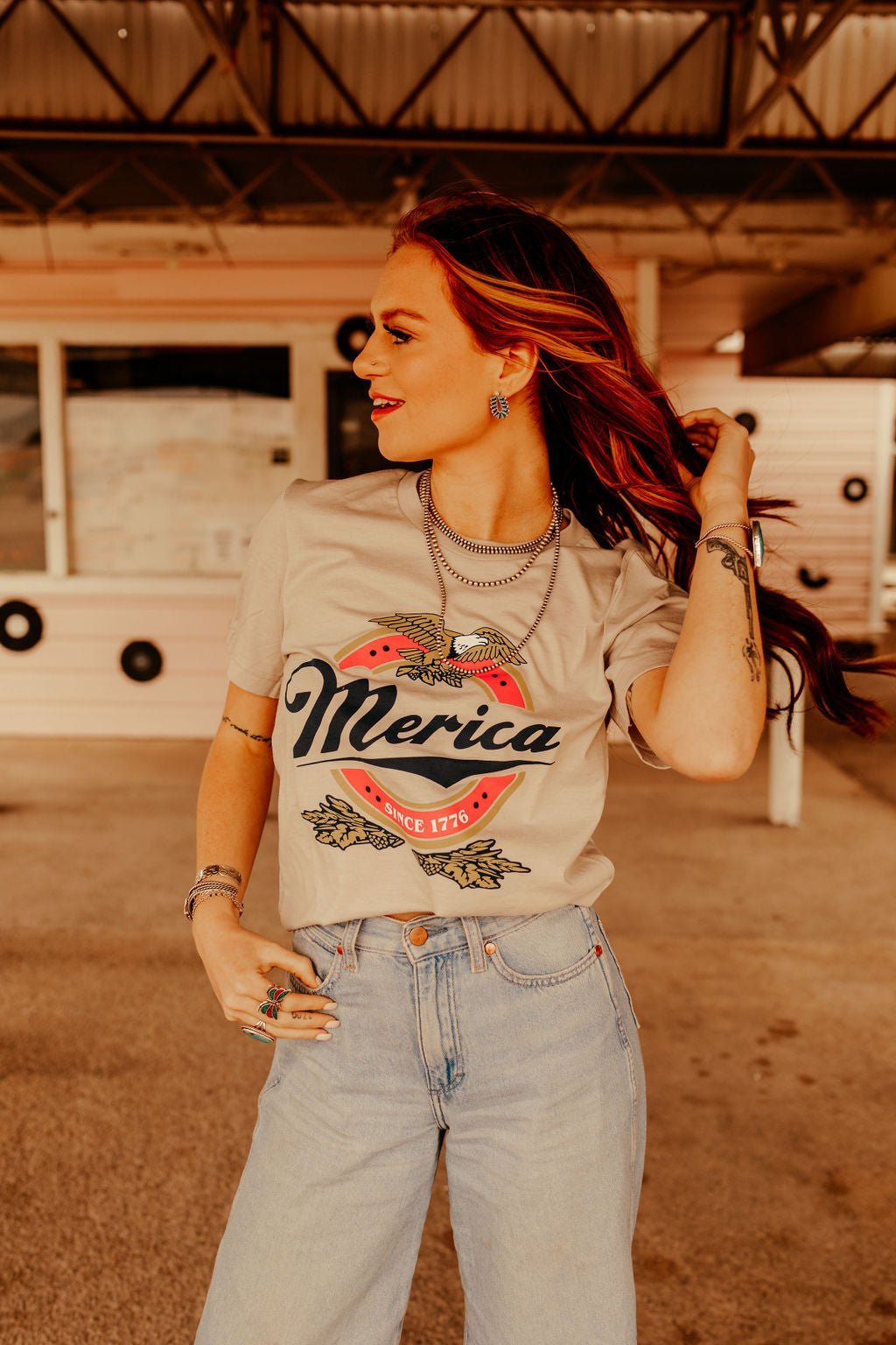 Merica Beer Tee - Rooted & Reckless Co.