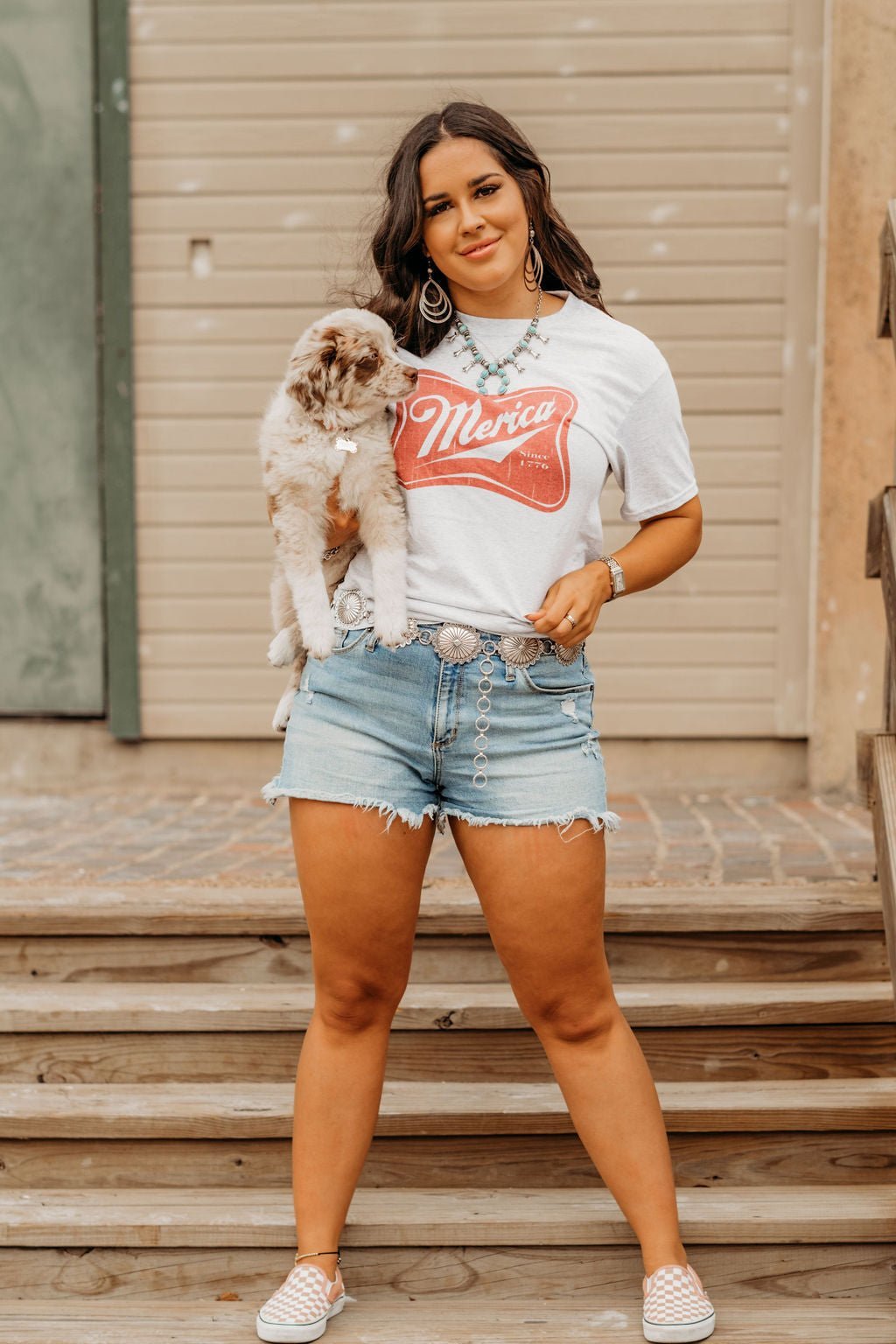 Merica Red Logo Graphic Tee - Rooted & Reckless Co.