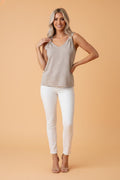 Metal Starfish V-Neck Sweater Knit Tank Top - Rooted & Reckless Co.