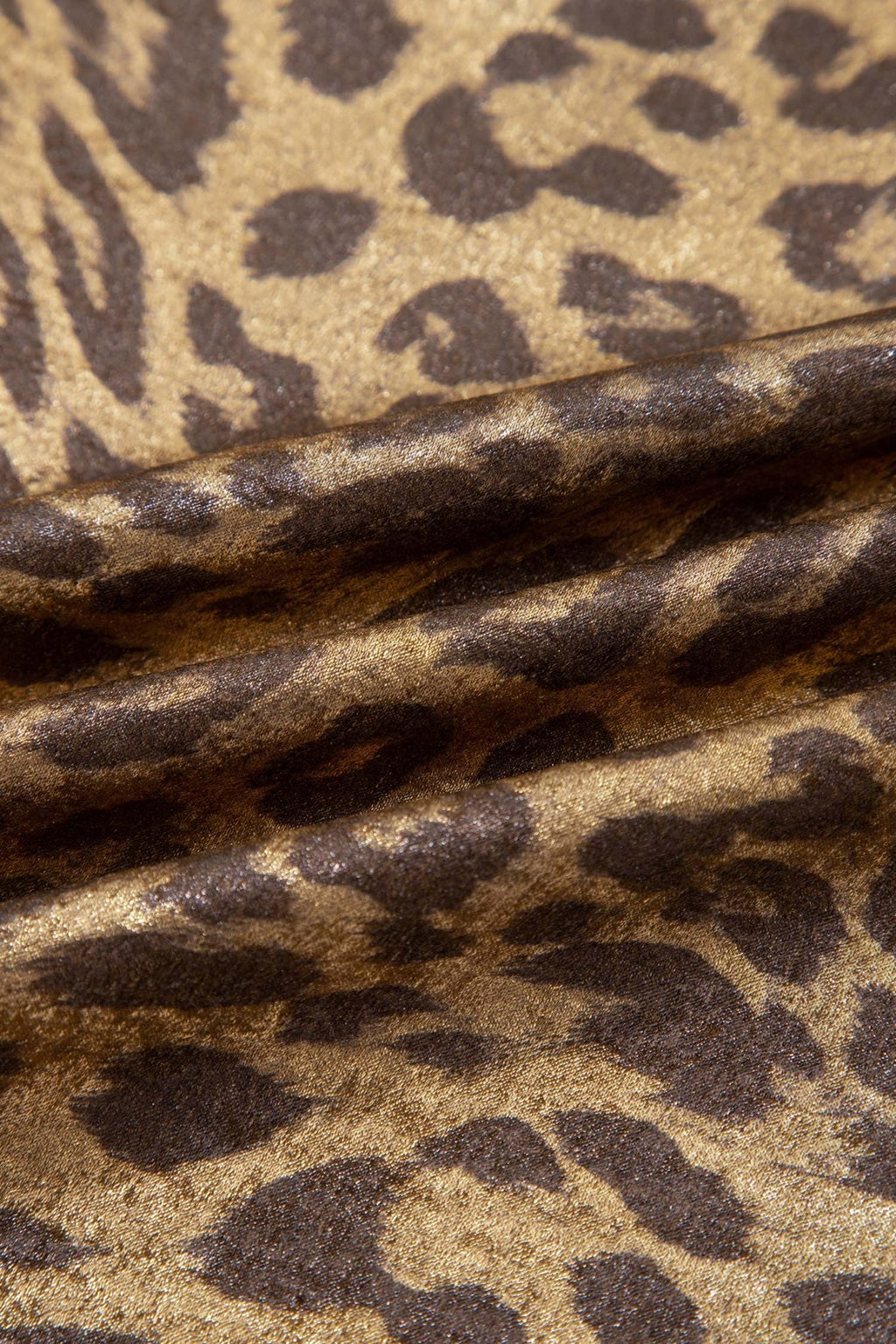 Metallic Leopard 3/4 Sleeve Blouse - Rooted & Reckless Co.