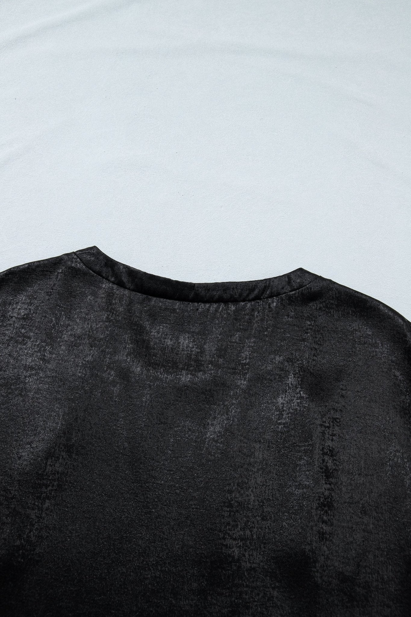 Metallic Round Neck Cap Sleeve Tee - Rooted & Reckless Co.