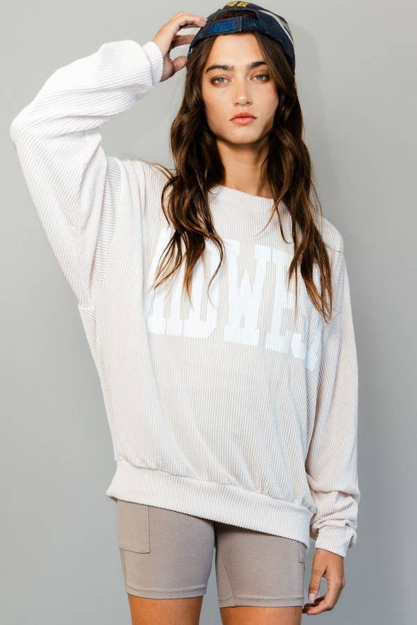 MIDWEST Comfy Oversize Graphic Sweatshirt, Gameday - Rooted & Reckless Co.