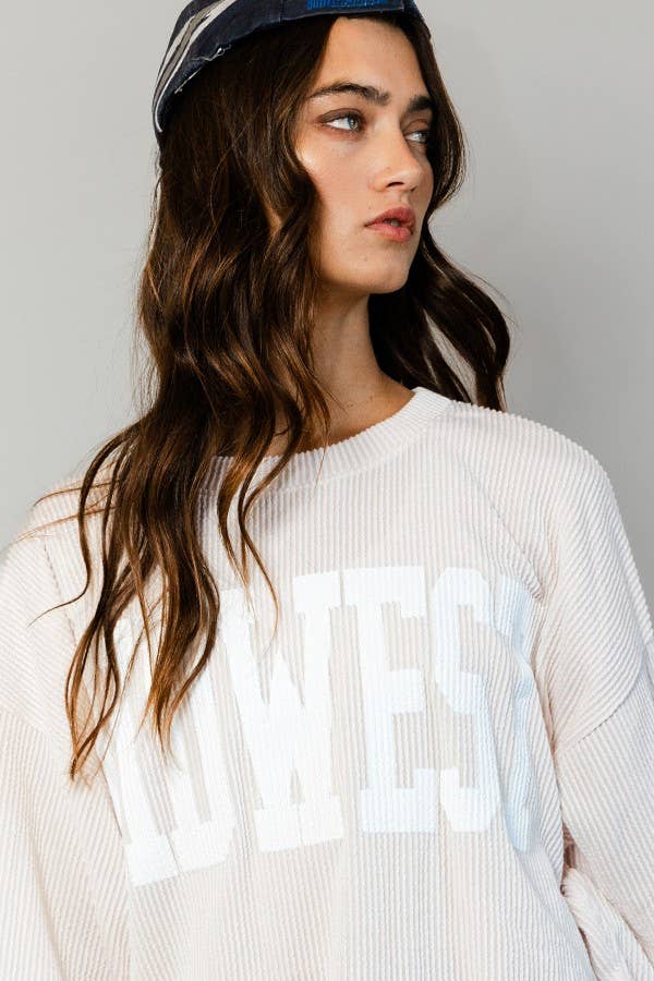 MIDWEST Comfy Oversize Graphic Sweatshirt, Gameday - Rooted & Reckless Co.
