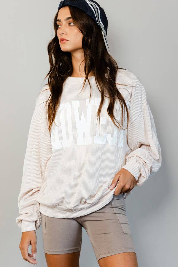 MIDWEST Comfy Oversize Graphic Sweatshirt, Gameday - Rooted & Reckless Co.