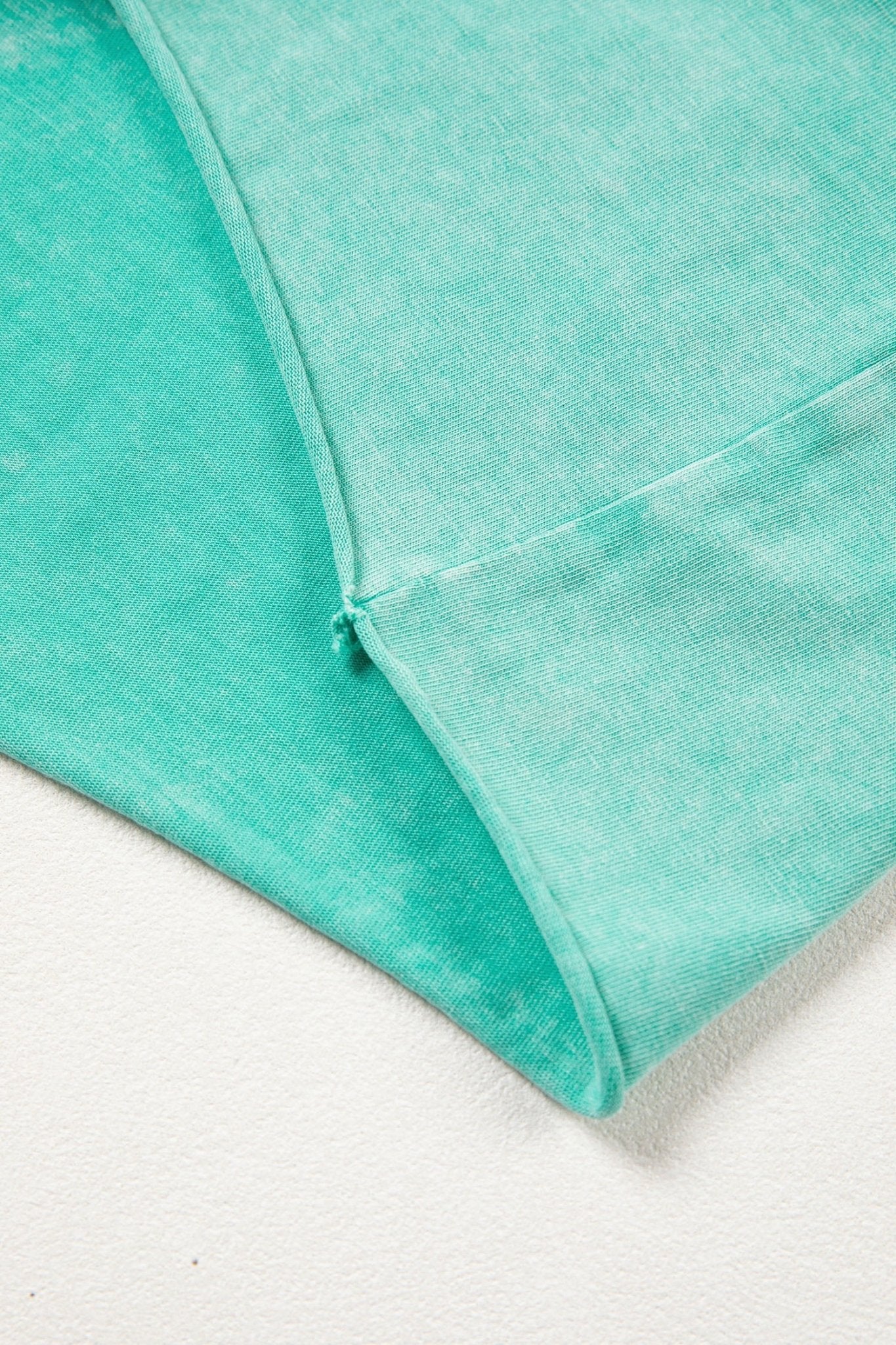 Mineral Wash Drawstring Elastic Waist Raw Edge Shorts - Rooted & Reckless Co.
