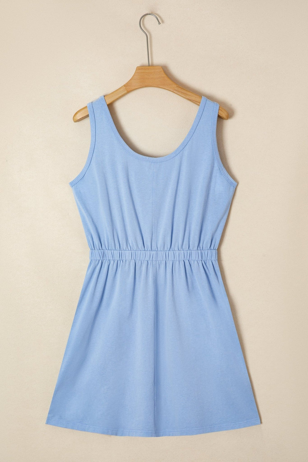 Mineral Wash Elastic Waist Tank Dress w/ Pockets - Rooted & Reckless Co.