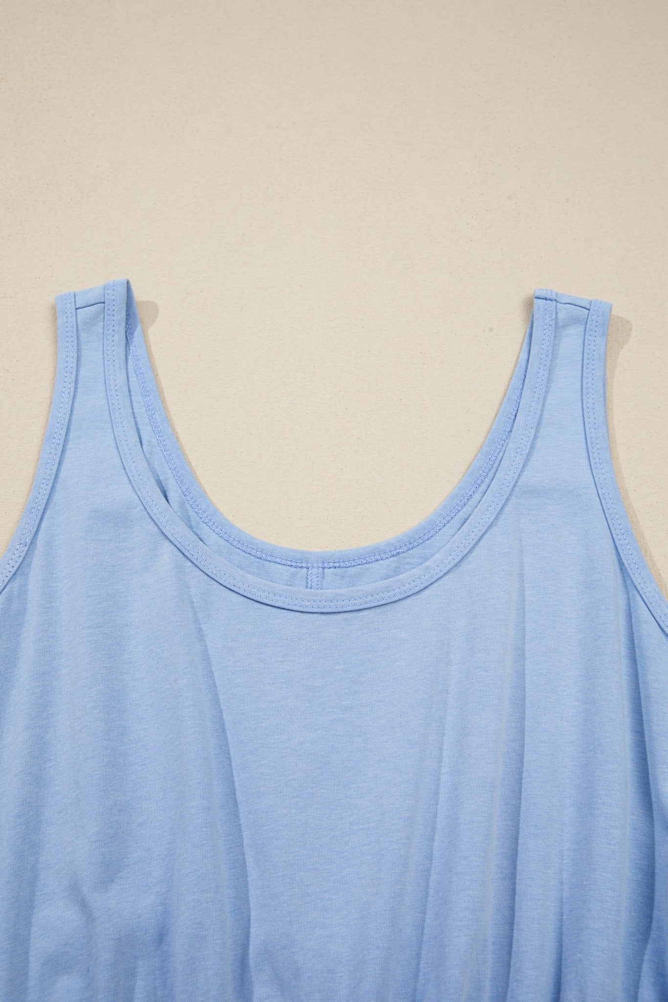 Mineral Wash Elastic Waist Tank Dress w/ Pockets - Rooted & Reckless Co.