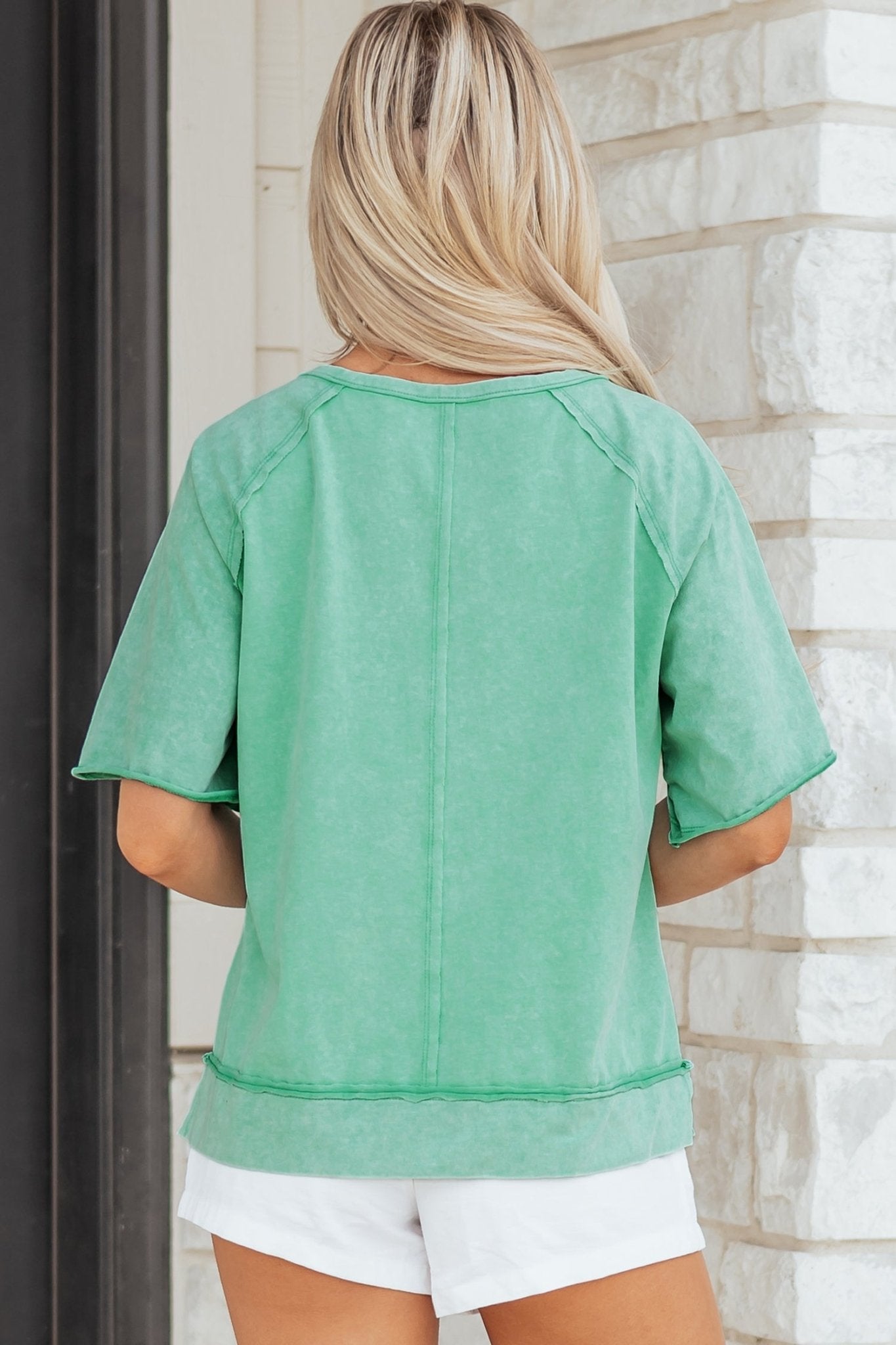 Mineral Wash Half-Button Raglan Sleeve T-Shirt - Rooted & Reckless Co.