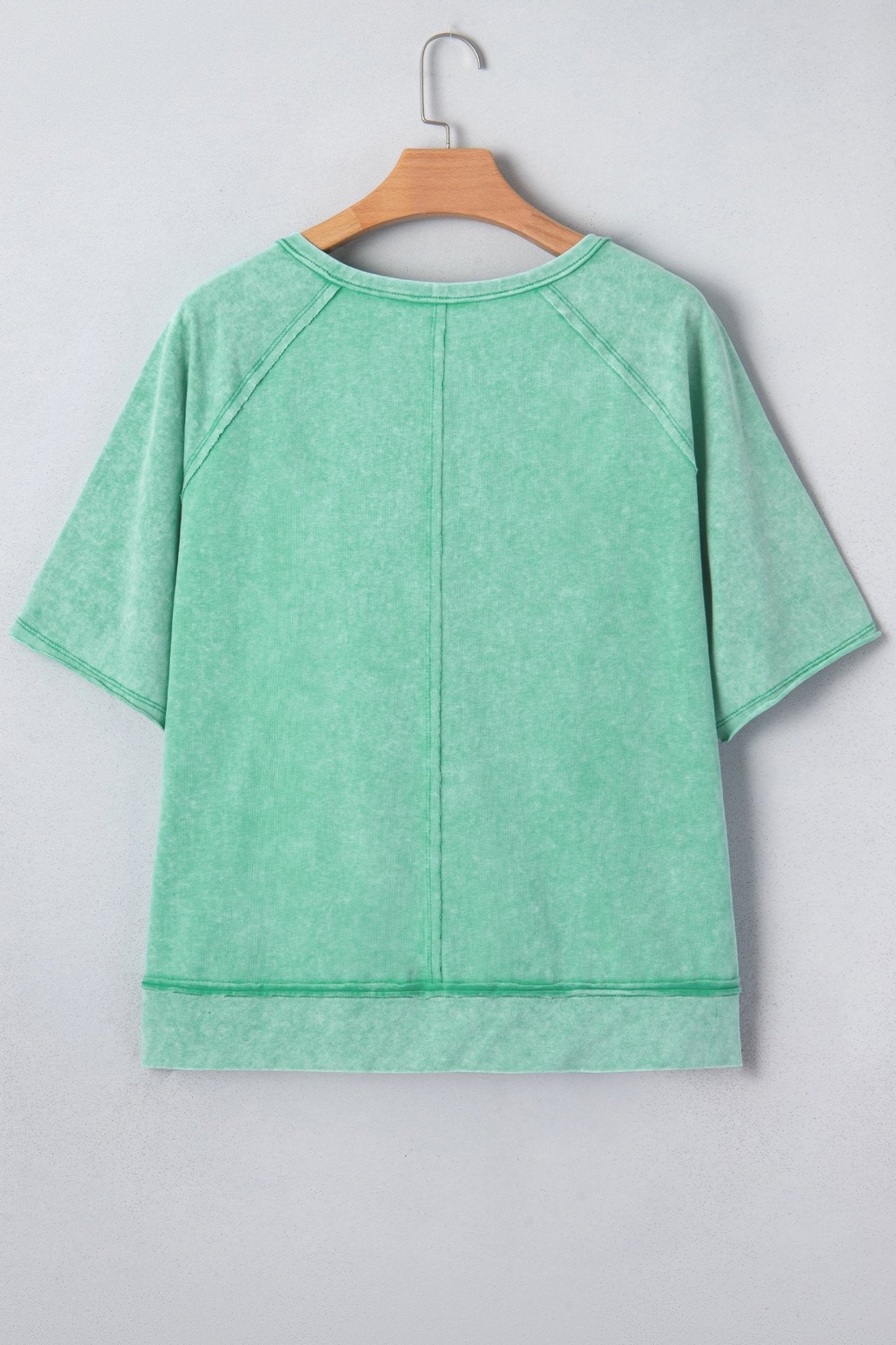 Mineral Wash Half-Button Raglan Sleeve T-Shirt - Rooted & Reckless Co.