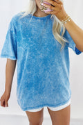 Mineral Wash Oversize Short Sleeve T-Shirt - Rooted & Reckless Co.