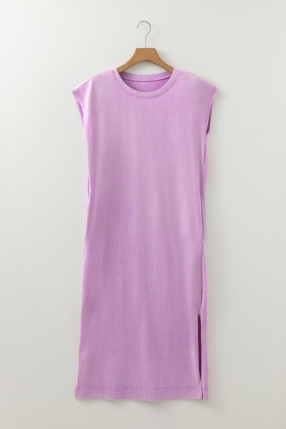 Mineral Wash Pocketed T-shirt Maxi Dress - Rooted & Reckless Co.