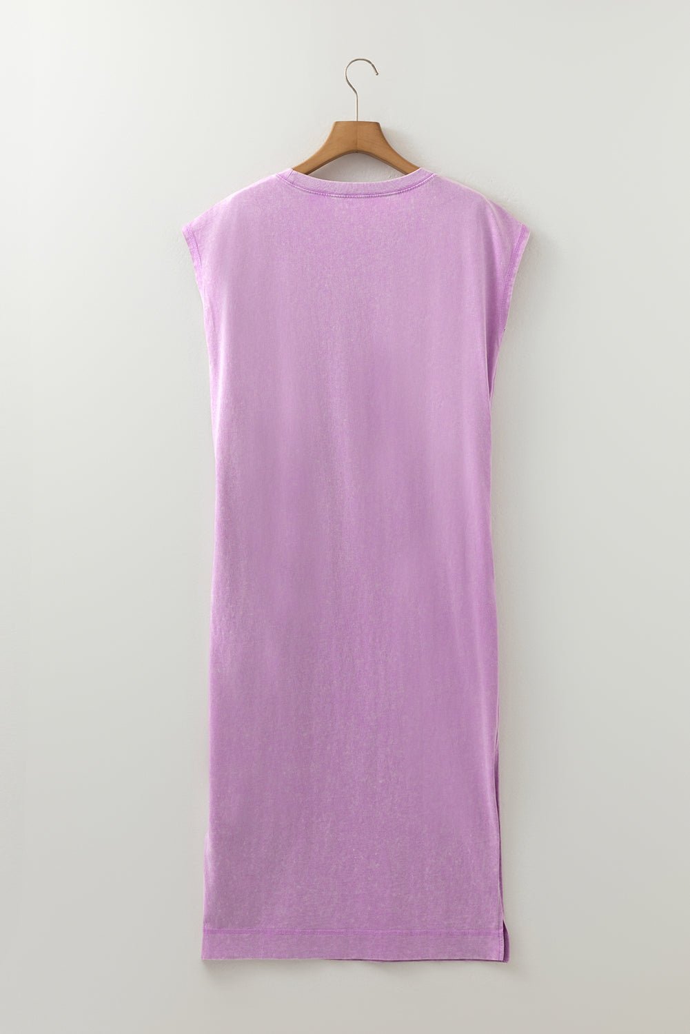 Mineral Wash Pocketed T-shirt Maxi Dress - Rooted & Reckless Co.