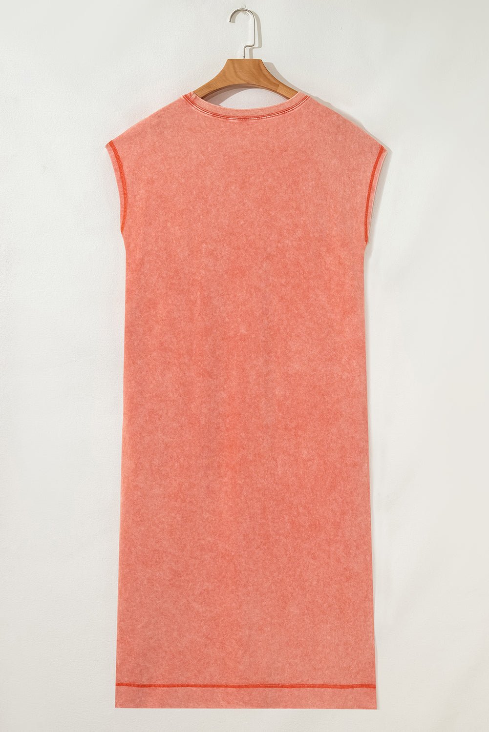 Mineral Wash Pocketed T-shirt Maxi Dress - Rooted & Reckless Co.