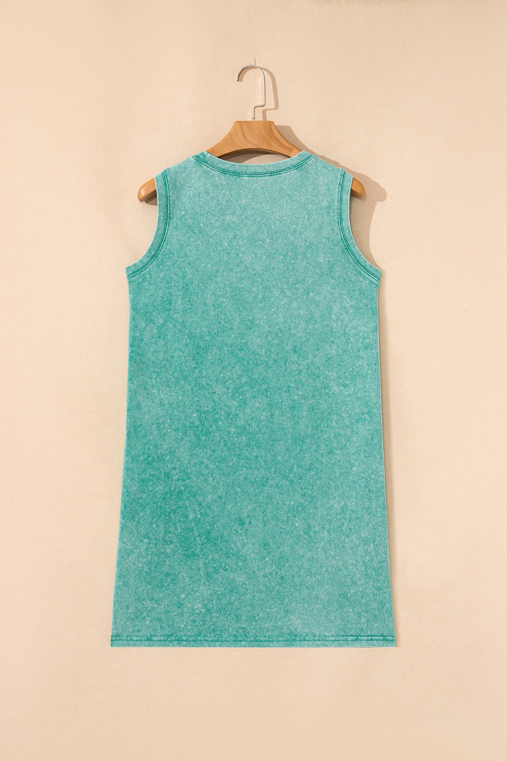 Mineral Wash Pocketed Tank Mini Dress - Rooted & Reckless Co.