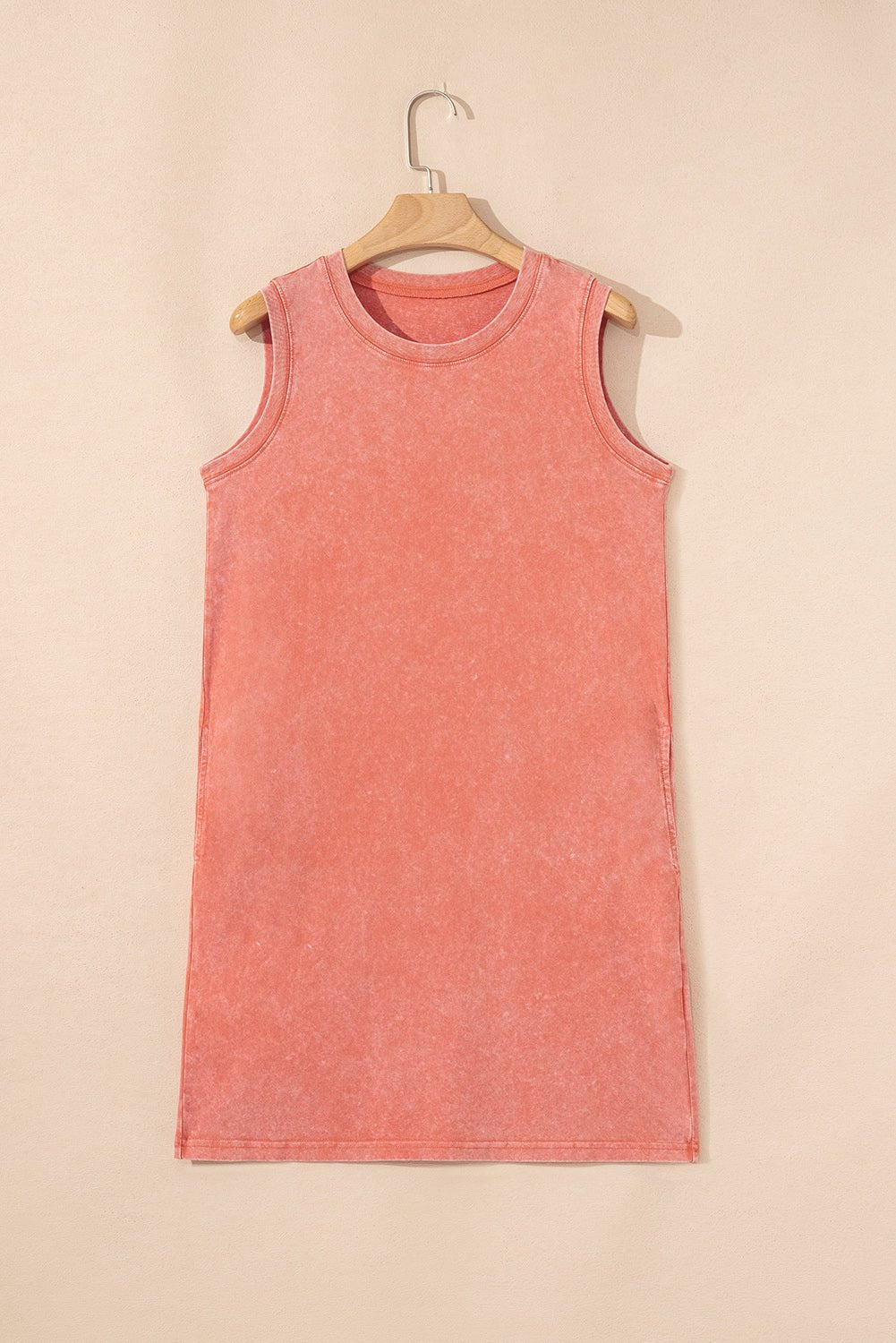 Mineral Wash Pocketed Tank Mini Dress - Rooted & Reckless Co.