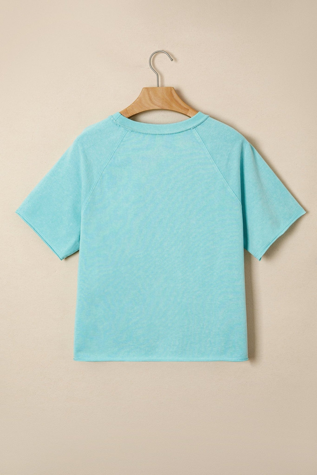 Mineral Wash Raglan Sleeve Boxy Cropped Tee - Rooted & Reckless Co.