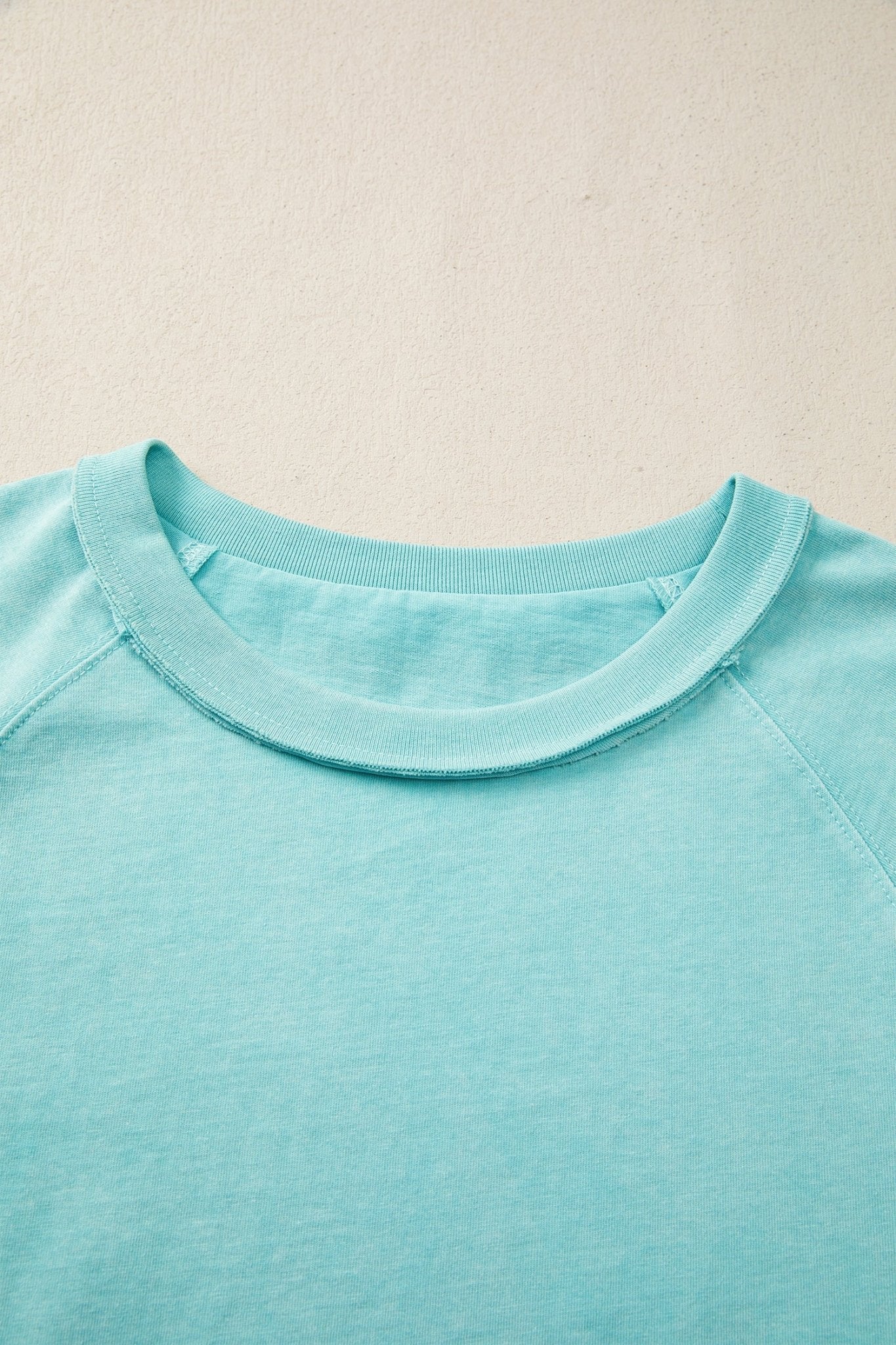 Mineral Wash Raglan Sleeve Boxy Cropped Tee - Rooted & Reckless Co.