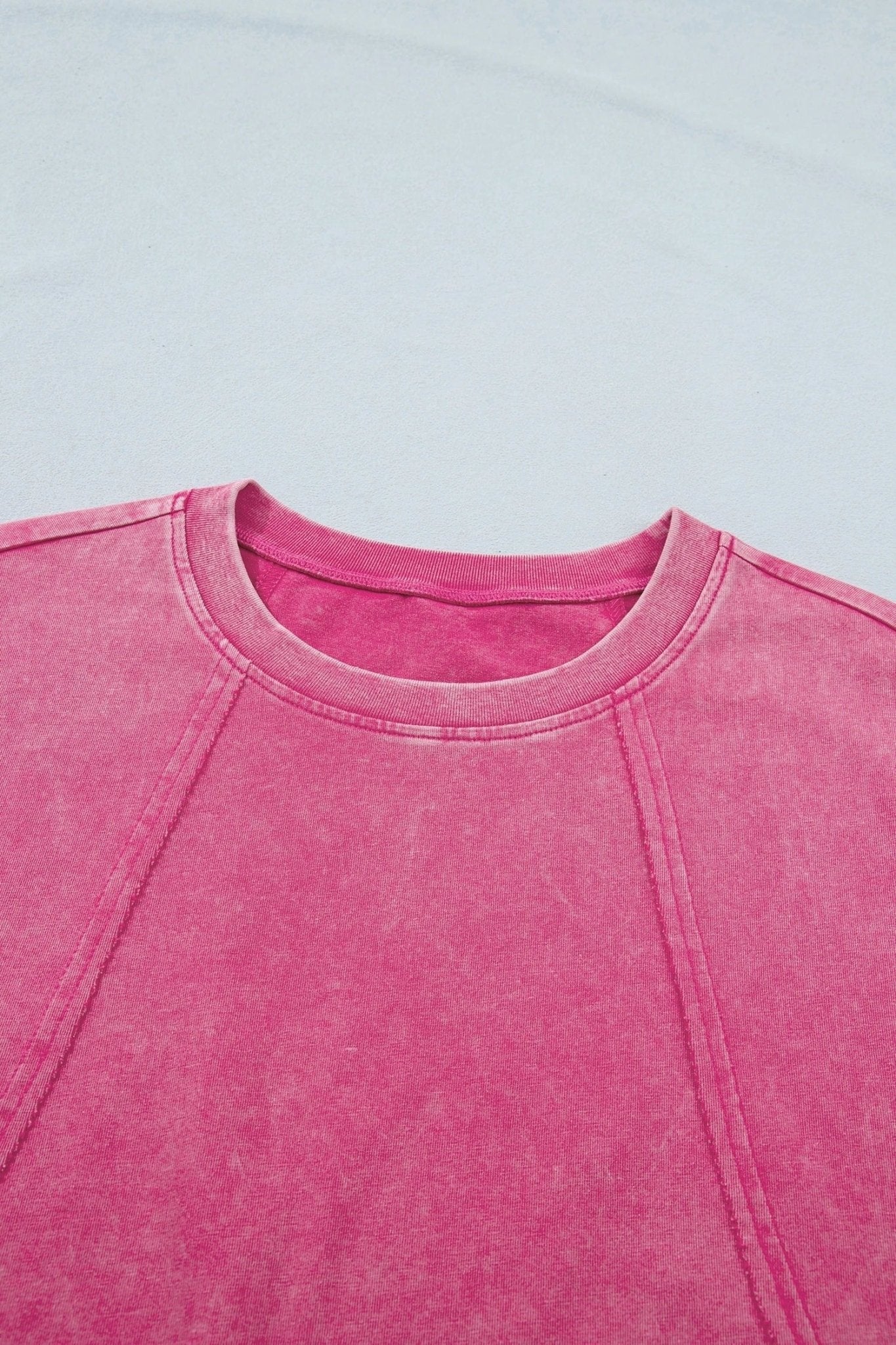 Mineral Wash Raw Seam Lace Cap Sleeve Top - Rooted & Reckless Co.