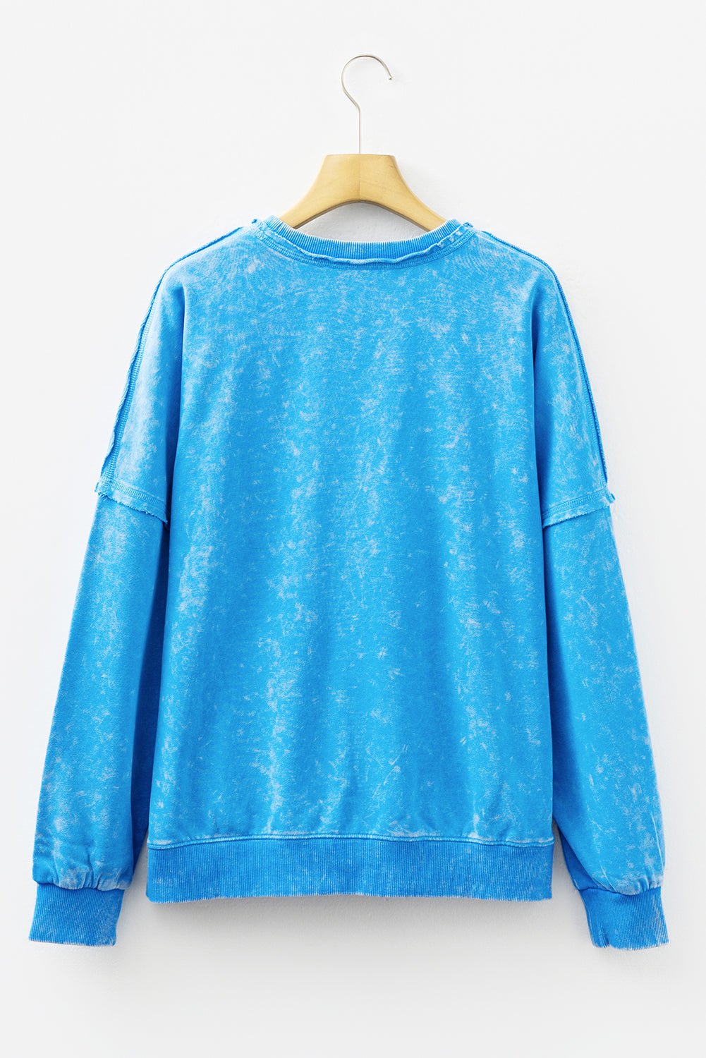 Mineral Wash Reverse Seam Patch Pocket Sweatshirt - Rooted & Reckless Co.