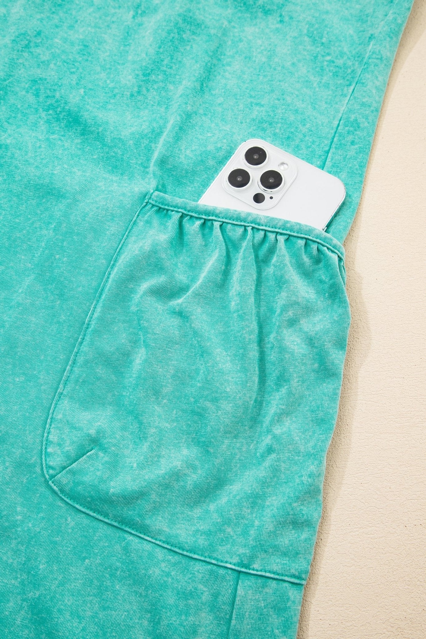 Mineral Wash Spaghetti Strap Pocketed Romper - Rooted & Reckless Co.