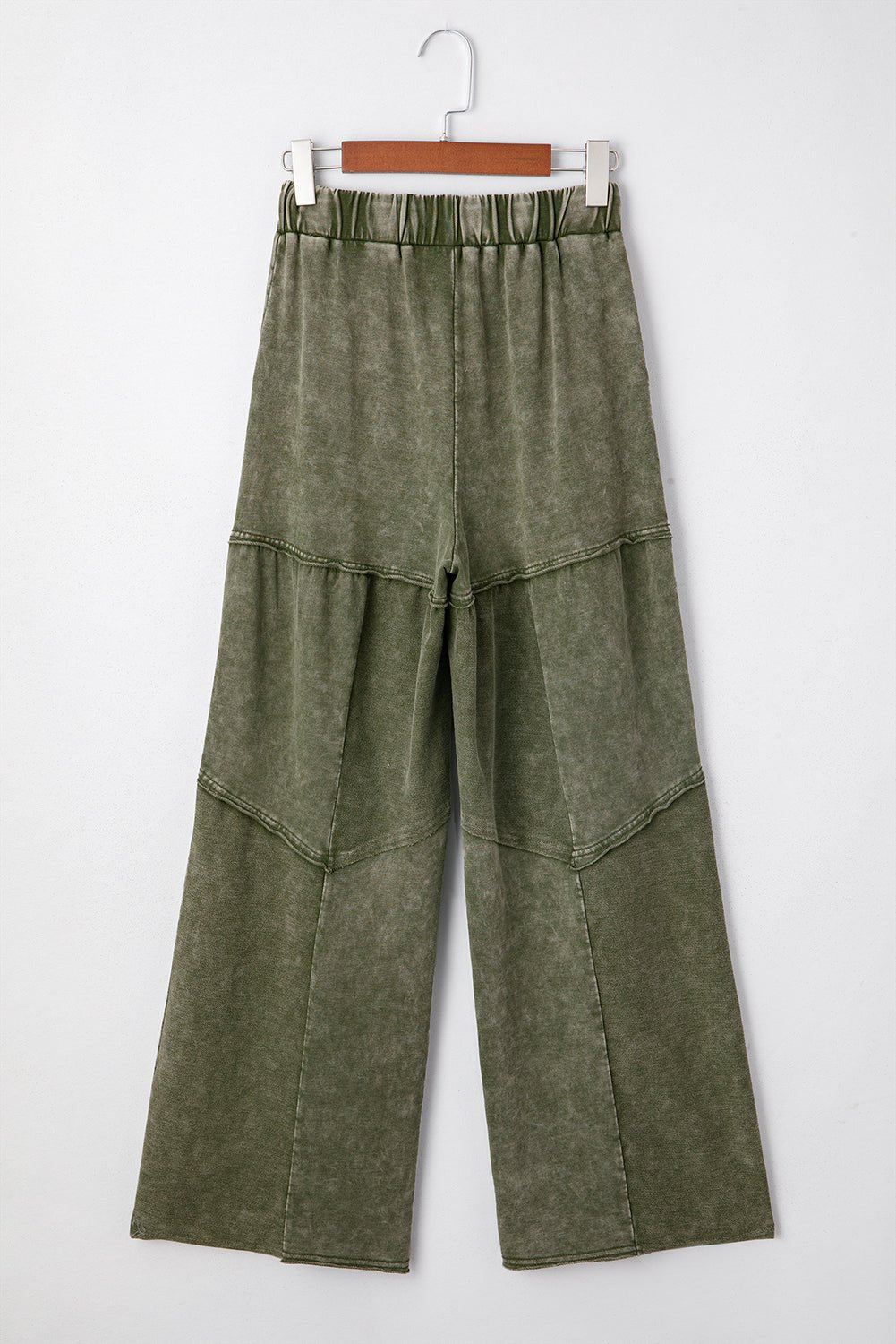 Mineral Wash Tiered Drawstring Wide Leg Pants - Rooted & Reckless Co.