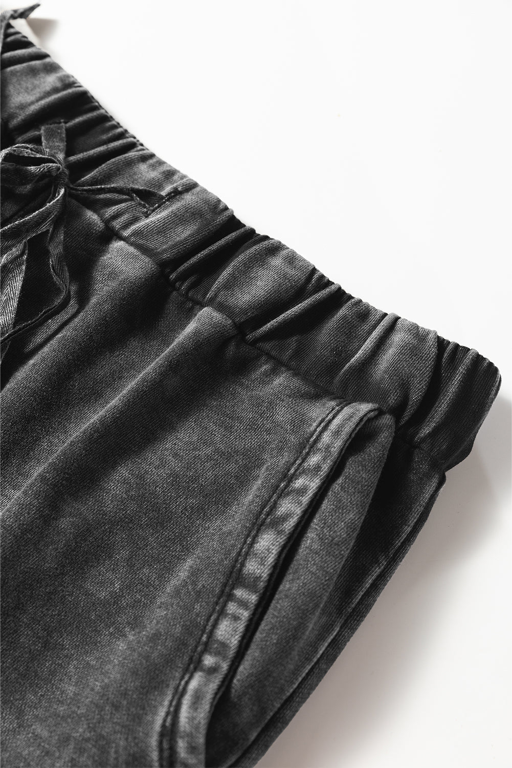 Mineral Wash Tiered Drawstring Wide Leg Pants - Rooted & Reckless Co.