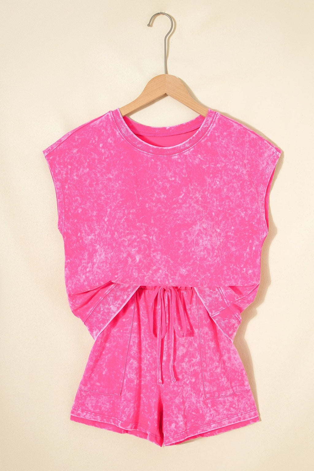 Mineral Wash Top & Drawstring Shorts Set - Rooted & Reckless Co.