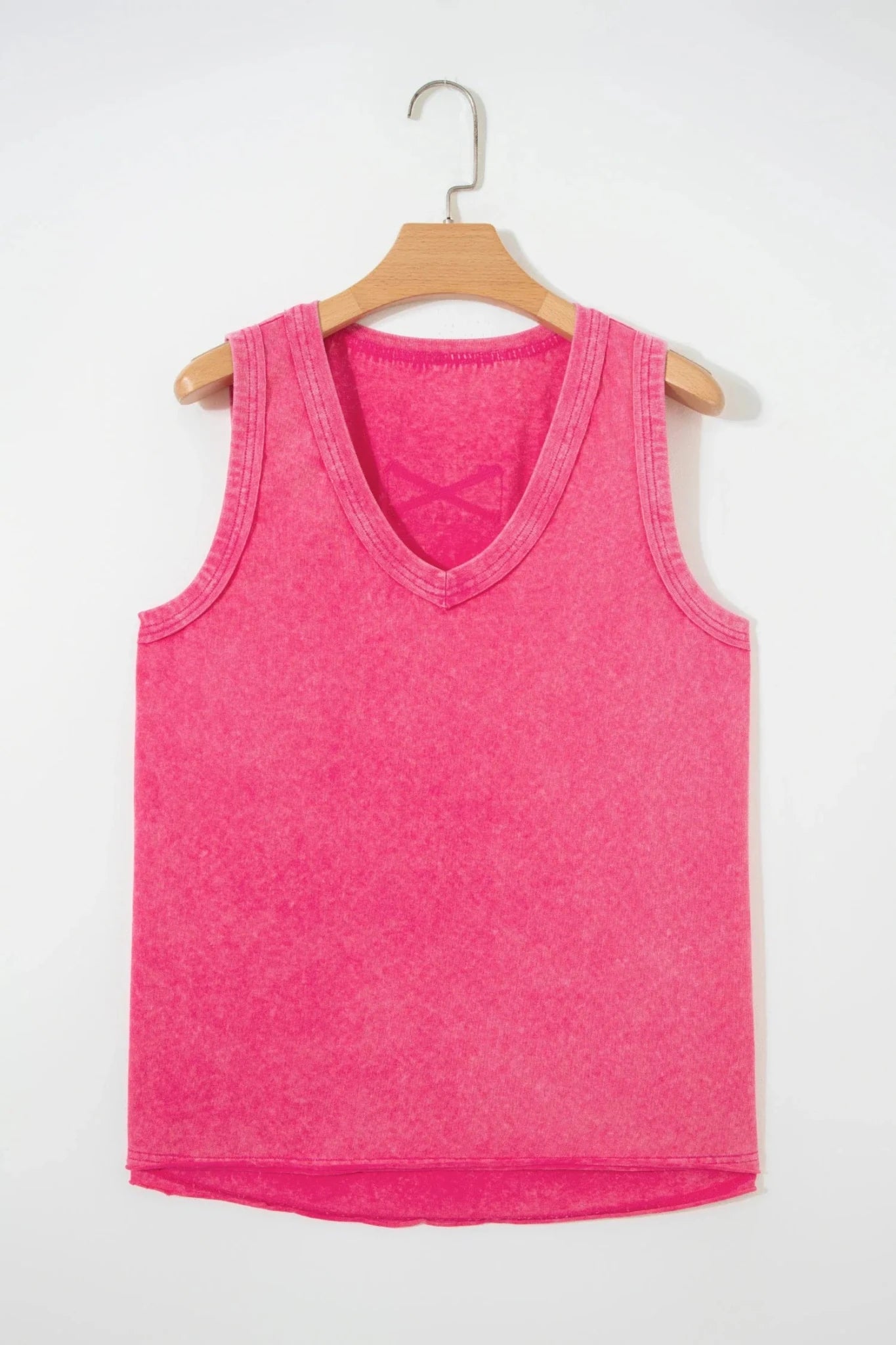 Mineral Wash V-Neck Tank Top - Rooted & Reckless Co.