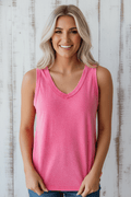 Mineral Wash V-Neck Tank Top - Rooted & Reckless Co.
