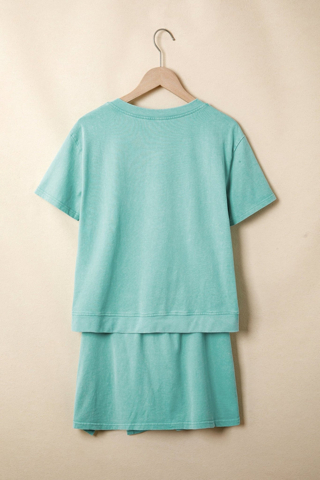 Mineral Wash V-Neck Tee & Skort Set - Rooted & Reckless Co.