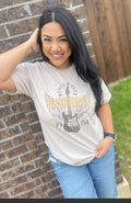 "Nashville" Western Graphic Tee — Ash Grey Jerzees Music City Western Statement - Rooted & Reckless Co.