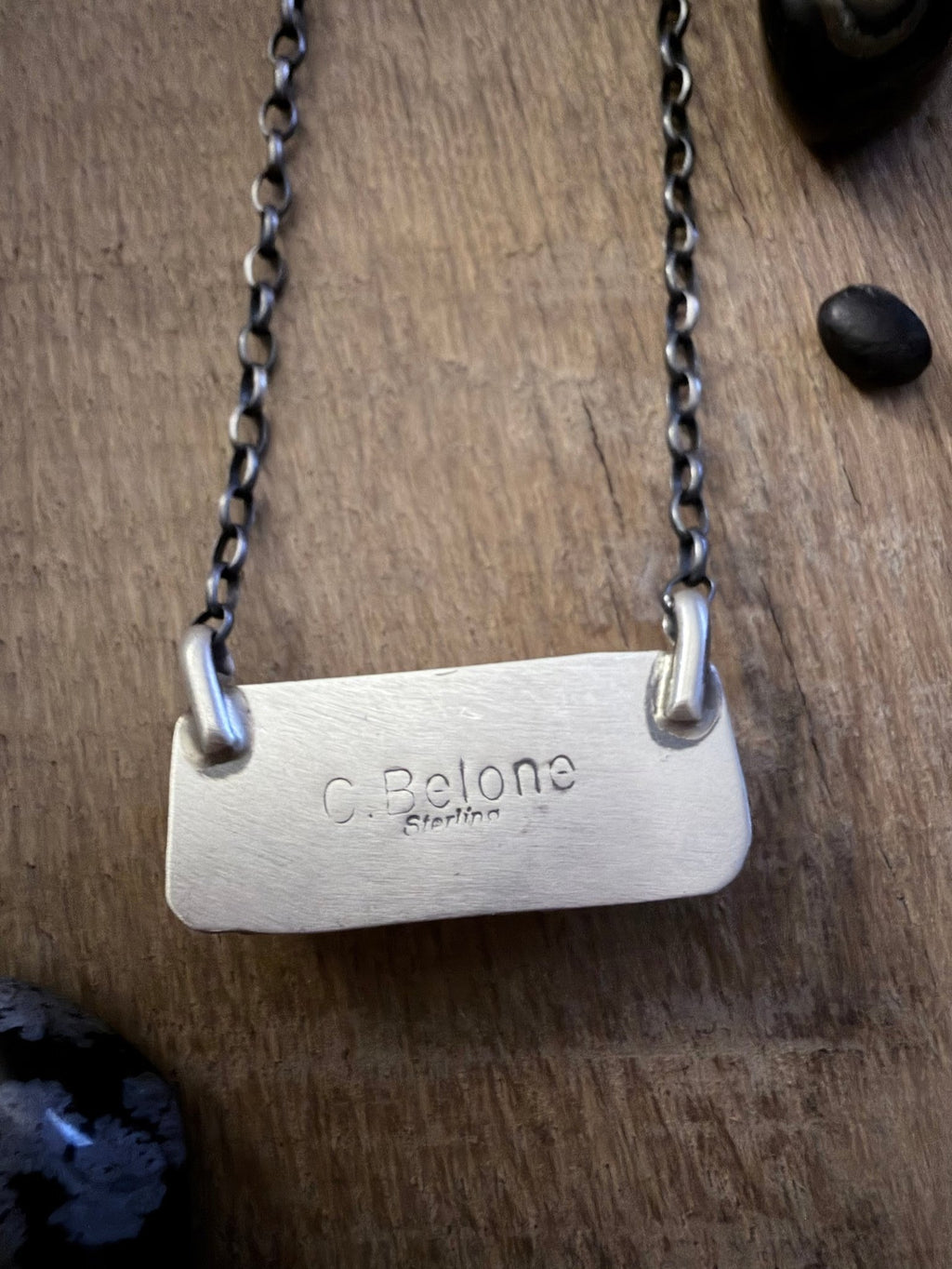 Native Made by C Belone Sterling and Kingman Necklace - Rooted & Reckless Co.