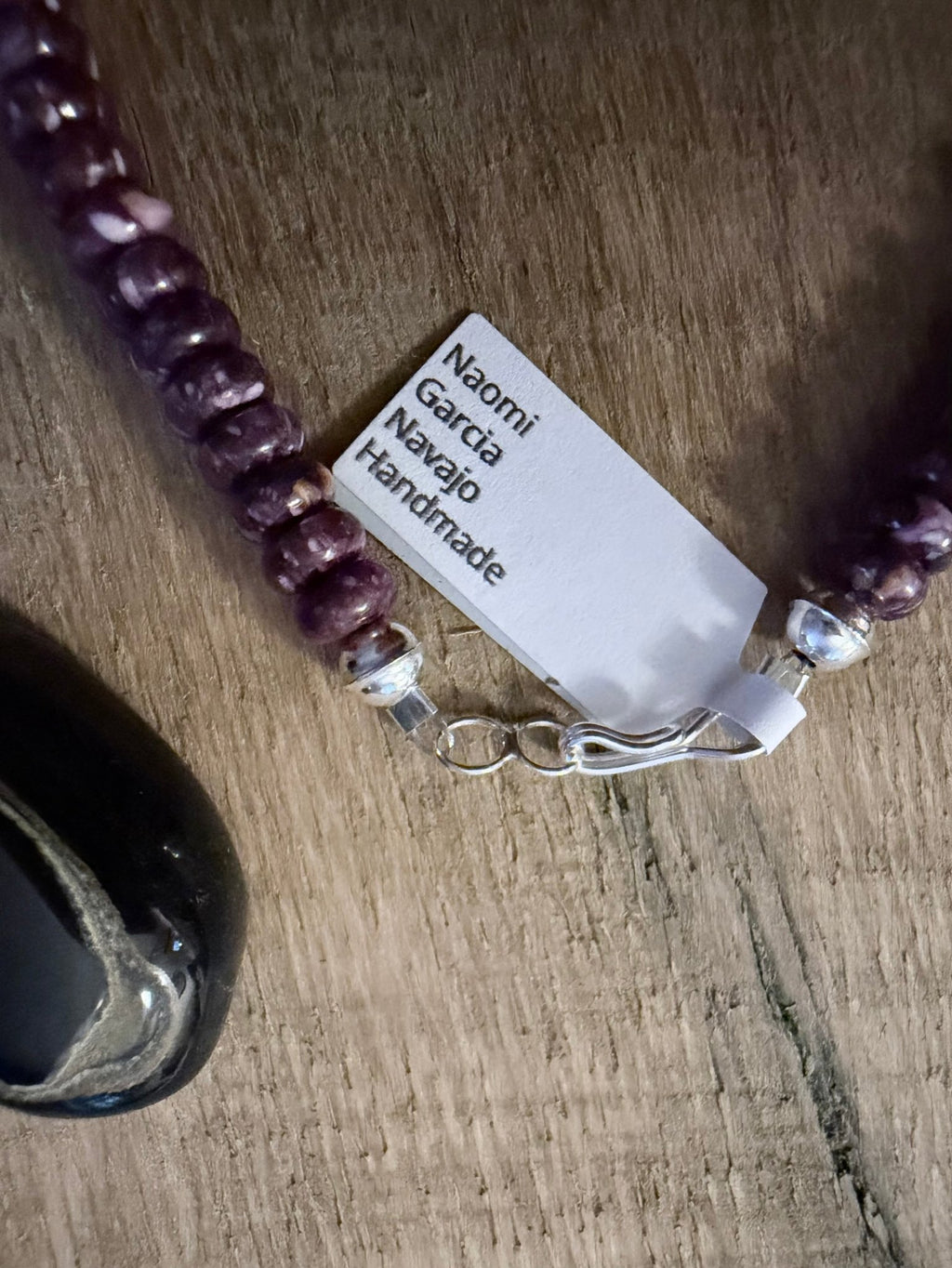 Native Made By Naomi Garcia Purple Spiny Sterling Necklace - Rooted & Reckless Co.