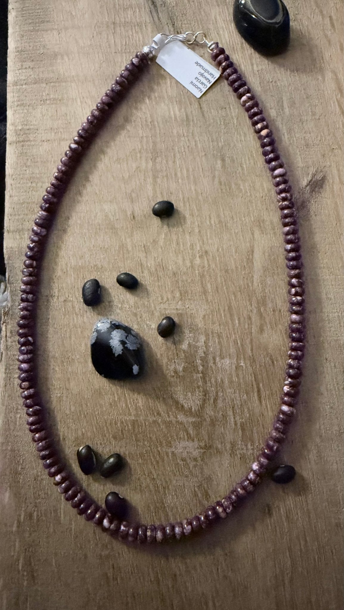 Native Made By Naomi Garcia Purple Spiny Sterling Necklace - Rooted & Reckless Co.