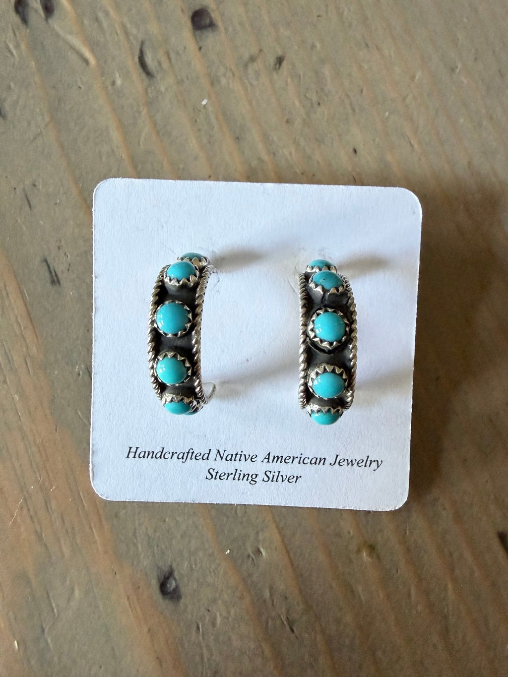 Native Made Sleeping Beauty Hoop Earrings - Rooted & Reckless Co.