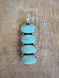 Navajo Handmade Sterling Silver Royston Pendant by Marie Bahe - Rooted & Reckless Co.